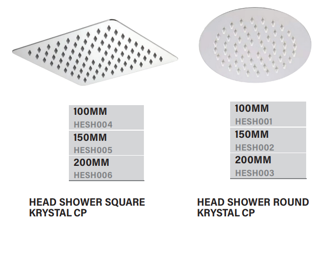 Head Shower Krystal CP