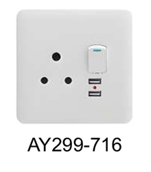 Premium Socket Com 16a 3p Std and 2xusb