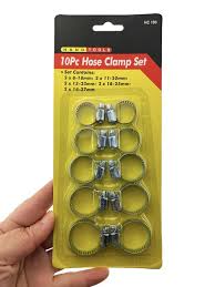 Hose Pipe Grip Clamp Set 10pcs