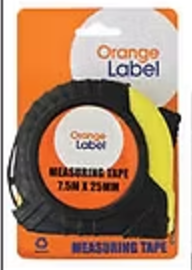 Measuring Tap Orange Lable