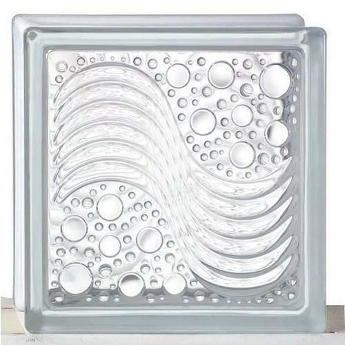 Blocks Glass Sea Wave 190*190*80mm