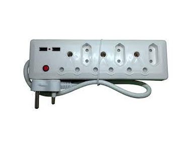 Redisson 6 way Plug with 2 USB