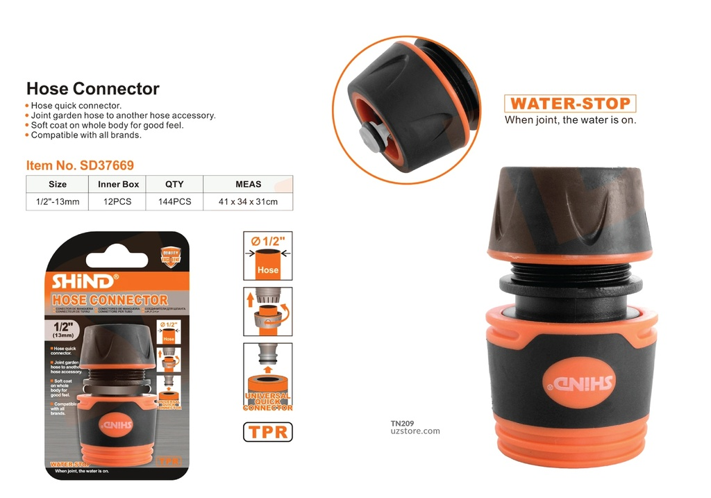 Shind 1/2" Plastic Coated Water Stop joint