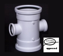 110mm 50mm Reducing Junction Double SV Plain Satas