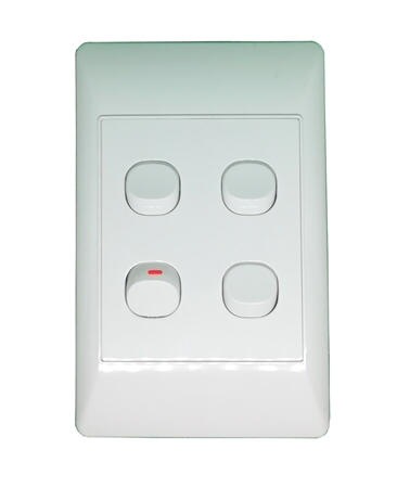 Redisson 4 Lever Wall Switch