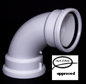 110mm 90deg Long Radius Bend SV Plain Satas