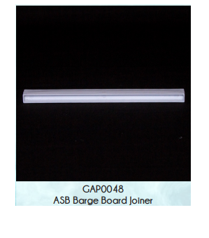 Barge Board Joiner - Straight (ASB) PVC x 50s
